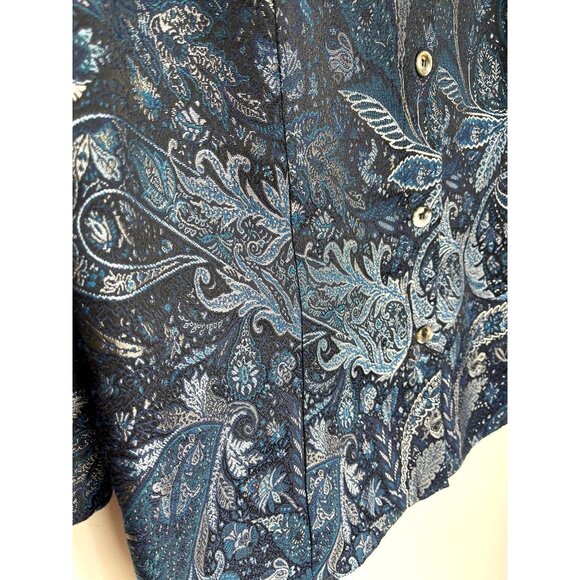 New Austin Reed Tapesty Button Up Shirt Women Size 14 - Picture 5 of 8